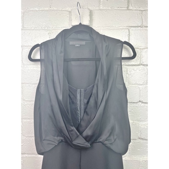 Alexander Wang Black Drape Corset Night Out Dress - Picture 7 of 11